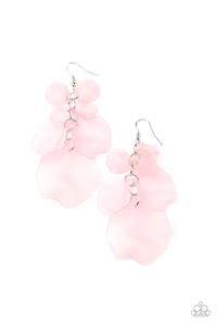Paparazzi Fragile Florals - Pink Earrings
