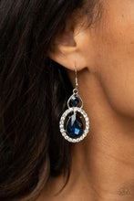 Load image into Gallery viewer, Paparazzi Double The Drama - Blue Earrings
